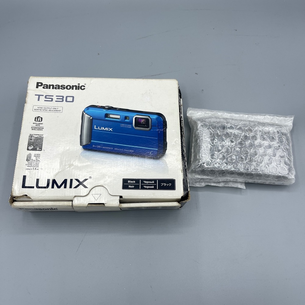 NEW Panasonic Lumix TS30 Digital Camera Black 16.1MP Waterproof DMC-TS30
